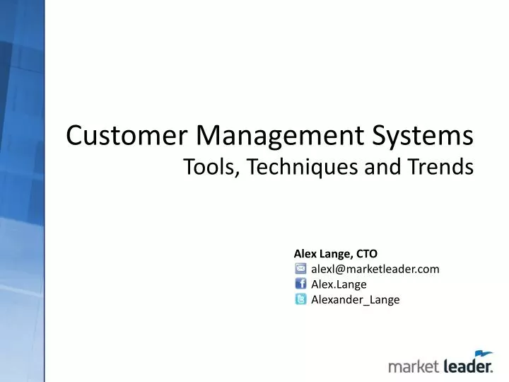 customer management systems