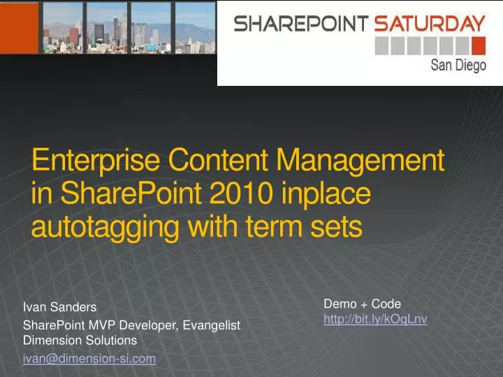 enterprise content management in sharepoint 2010 inplace autotagging with term sets