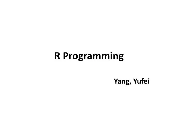 r programming