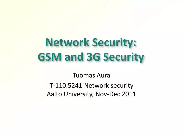 network security gsm and 3g security