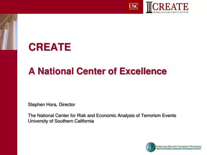 create a national center of excellence