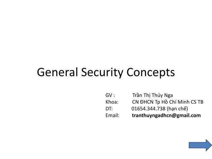 general security concepts
