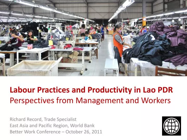 labour practices and productivity in lao pdr perspectives from management and workers