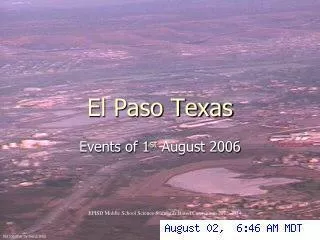 El Paso Texas
