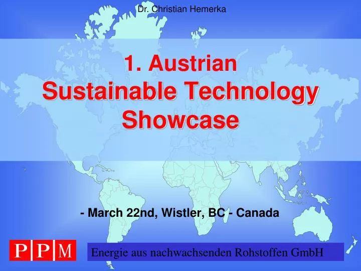 1 austrian sustainable technology showcase