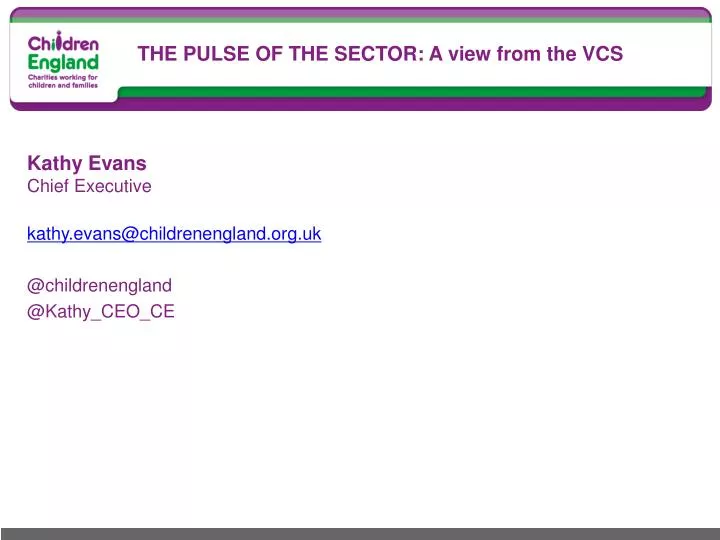 the pulse of the sector a view from the vcs