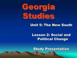 Georgia Studies