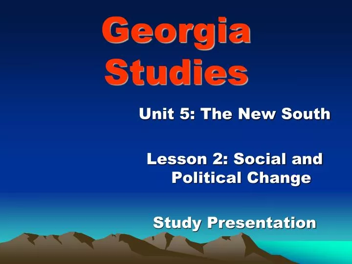 georgia studies