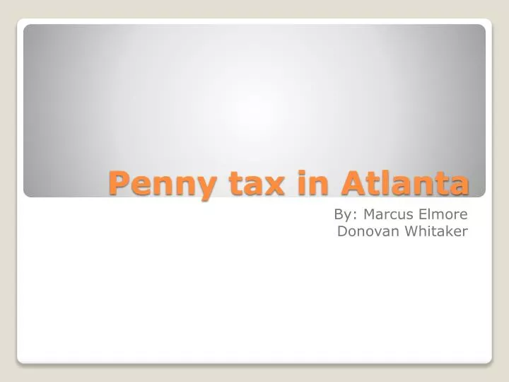penny tax in atlanta