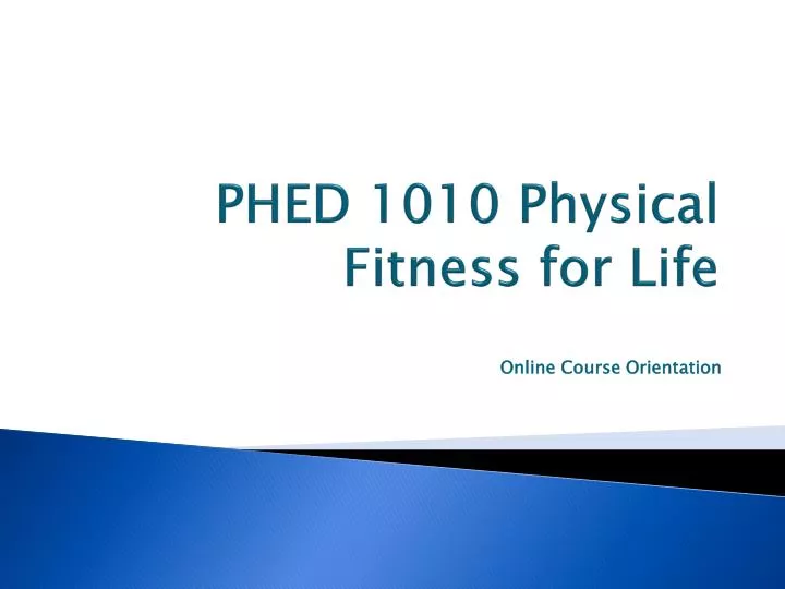 phed 1010 physical fitness for life