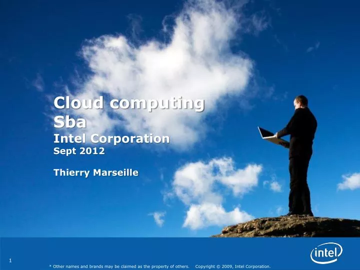 cloud computing sba intel corporation sept 2012 thierry marseille