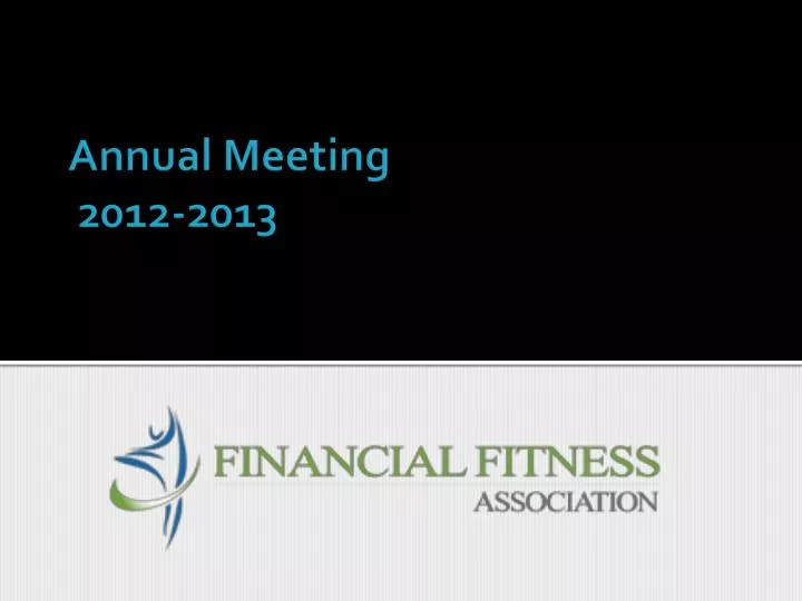 annual meeting 2012 2013