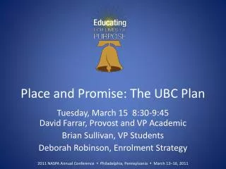 Place and Promise: The UBC Plan