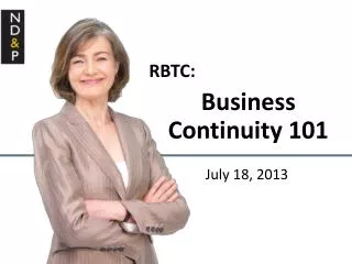 RBTC: Business Continuity 101