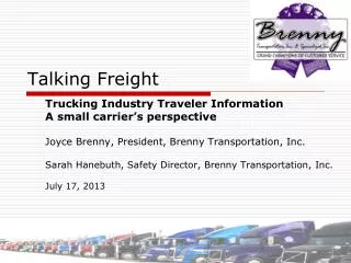 Talking Freight
