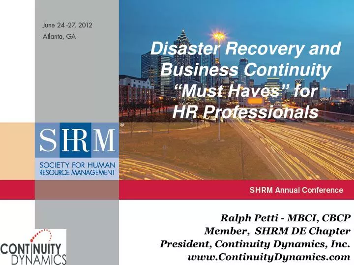 disaster recovery and business continuity must haves for hr professionals
