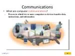 Understanding Computer Communications: Key Components and Technologies - slide 1
