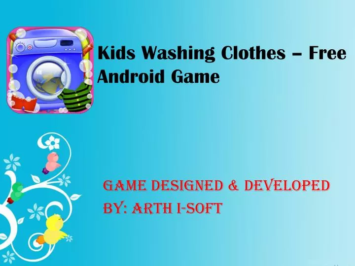 kids washing clothes free android game