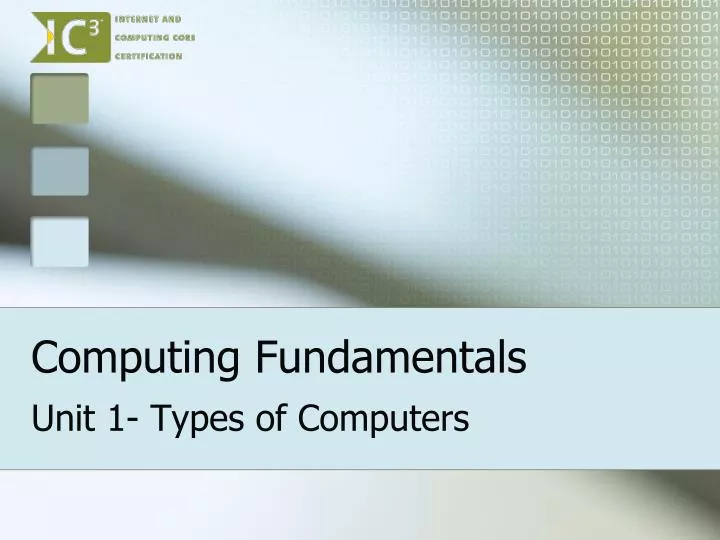 computing fundamentals