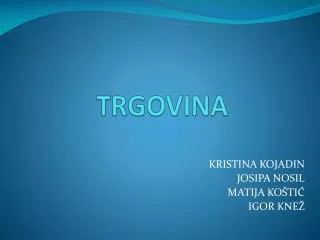 trgovina