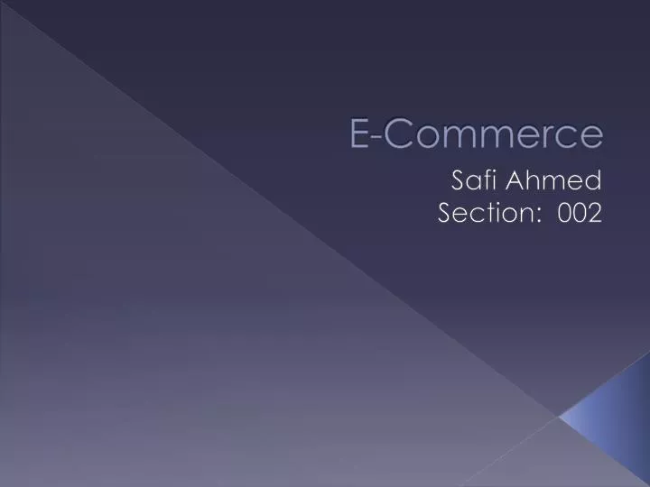 e commerce