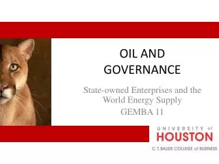 OIL AND GOVERNANCE