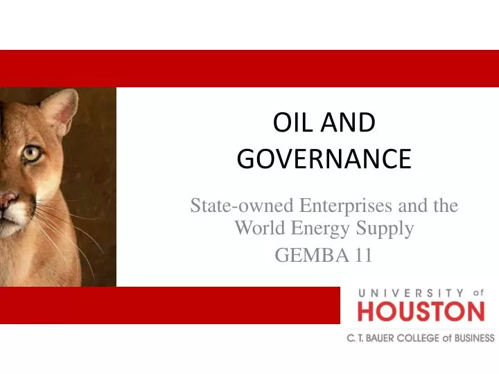 oil and governance