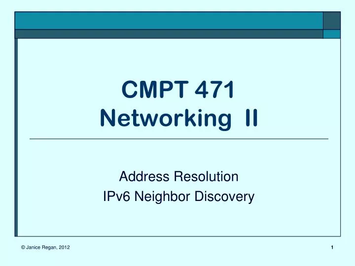 cmpt 471 networking ii