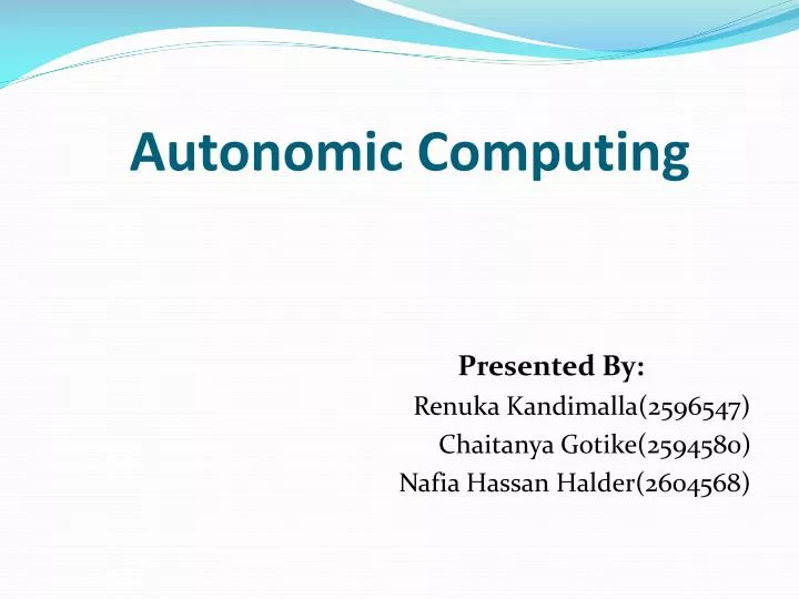 autonomic computing