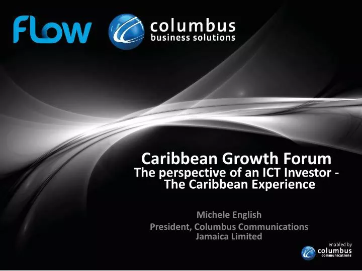 caribbean growth forum the perspective of an ict investor the caribbean experience