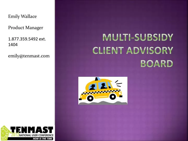multi subsidy client advisory board
