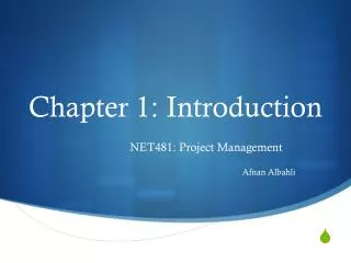 Chapter 1: Introduction