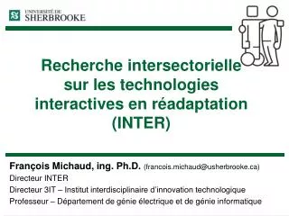 recherche intersectorielle sur les technologies interactives en r adaptation inter