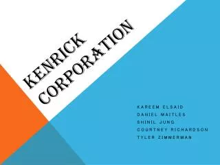 Kenrick Corporation
