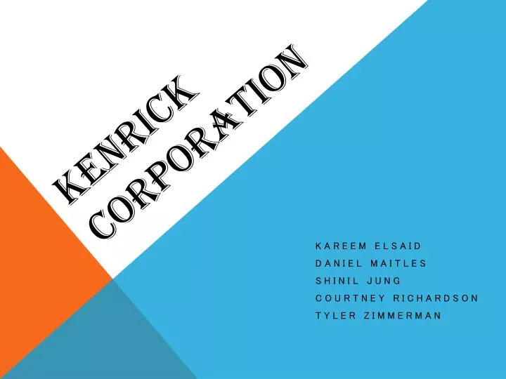 kenrick corporation