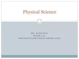 Physical Science