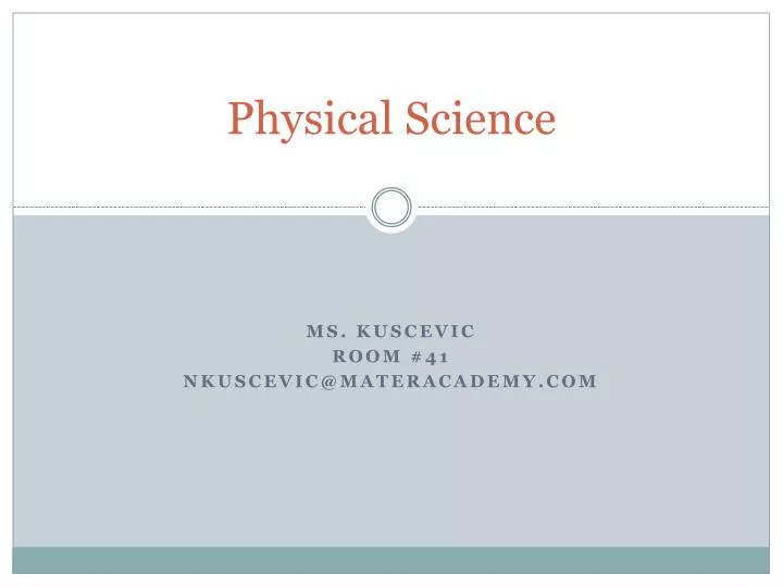 physical science