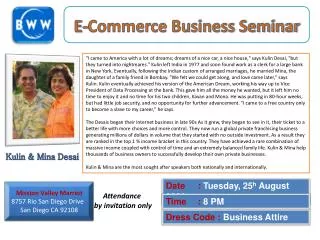 E-Commerce Business Seminar