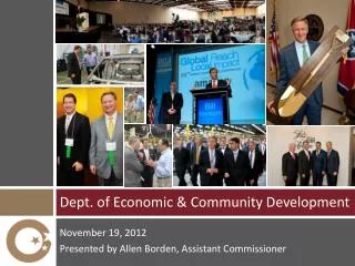 Dept. of Economic &amp; Community Development