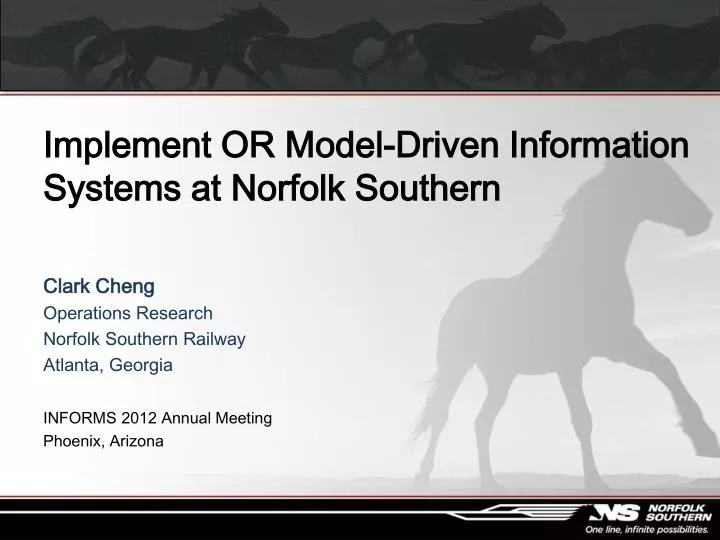 implement or model driven information systems at norfolk southern
