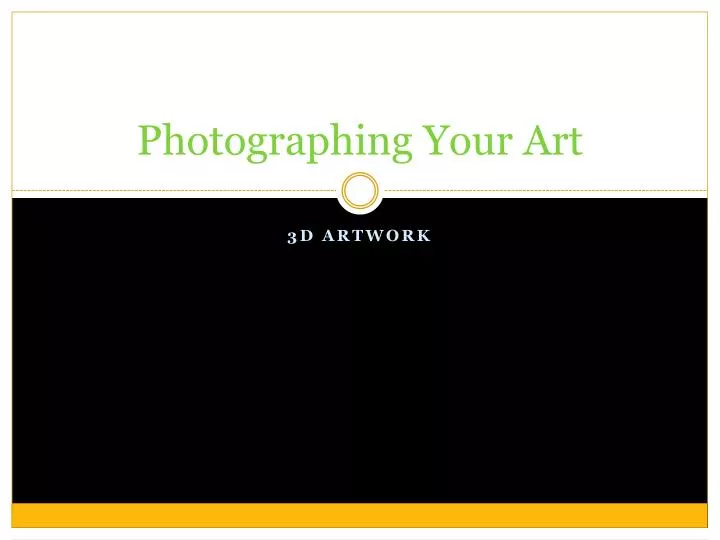 photographing your art