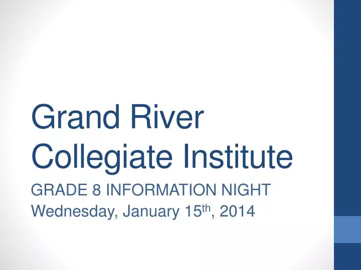 grand river collegiate institute
