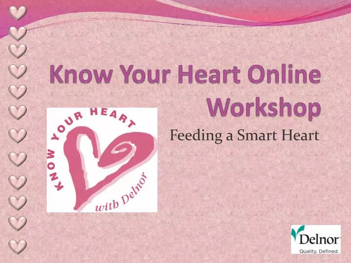 know your heart online workshop