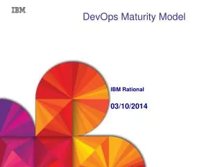 DevOps Maturity Model