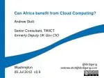 Harnessing Cloud Computing for Africa's Growth: Opportunities and Challenges - slide 1