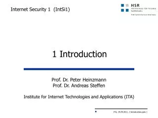 Internet Security 1 ( IntSi1 )