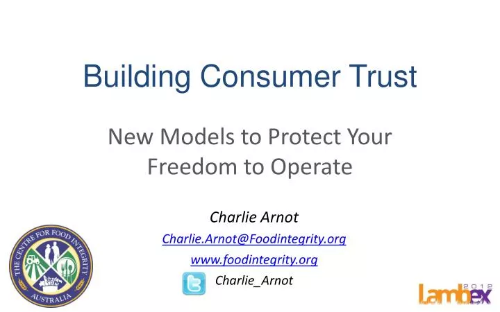 building consumer trust