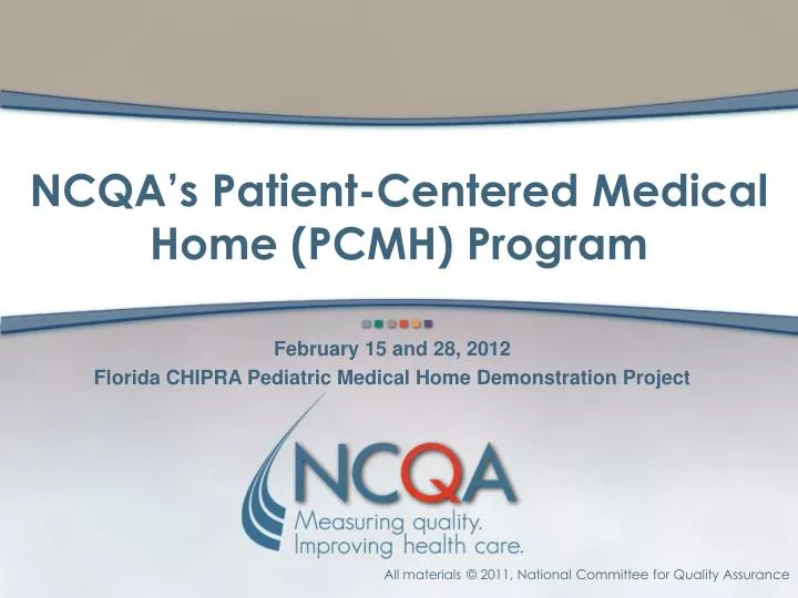ncqa s patient centered medical home pcmh program