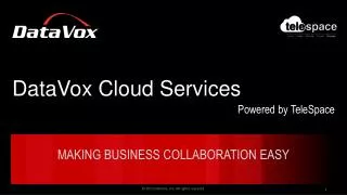 DataVox Cloud Services