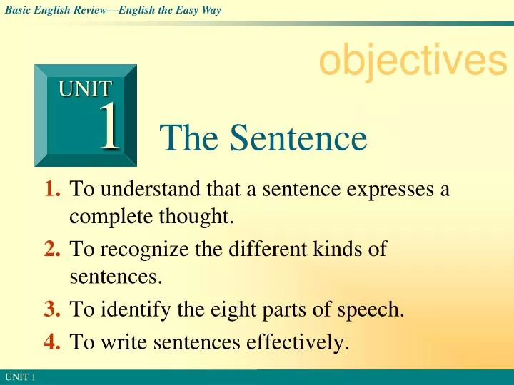 the sentence